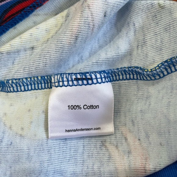 Hanna Andersson blue pineapple sleeveless girls dress size 8 - Picture 6 of 9